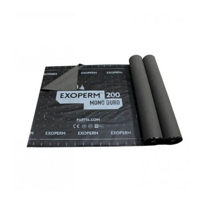 Exoperm Mono Duro 200 - External Fire Rated Breather Membrane  - 50M x 1.5M (75 Sqm)