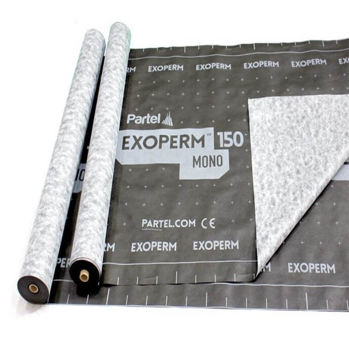 Exoperm Mono 150 - External Breathable Membrane - 1.5M x 50M  (75 sqm)
